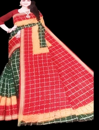 Padharosa 5.5 Mts 100% Cottons Saree - Burgundy