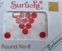 Surichi Red 4 Size 6 Pcs Bindi 