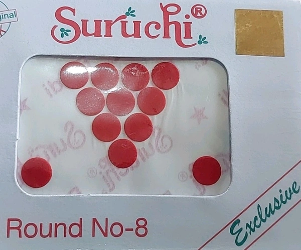 Surichi Red 4 Size 6 Pcs Bindi 