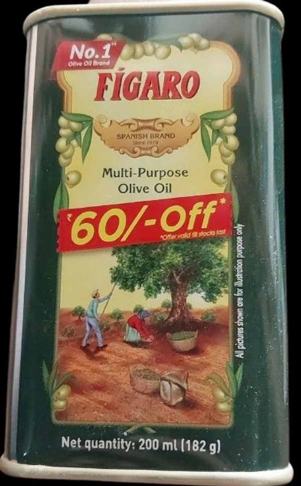 Figaro Multi Purpose Olive 'Jaitun, Oil 200 Ml - Teal