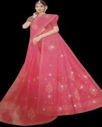 Grihlaxmi  Cotton Jaishree Kadhai Saree  - Black