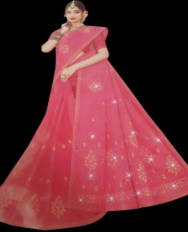 Grihlaxmi  Cotton Jaishree Kadhai Saree  - Red