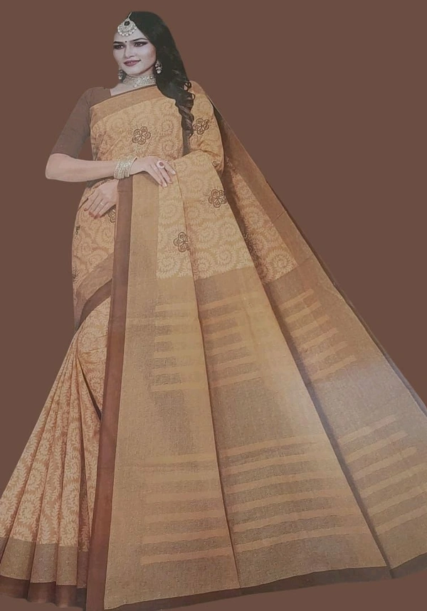 Grihlaxmi Annapurna Cpema Cotton Saree - Wild Watermelon