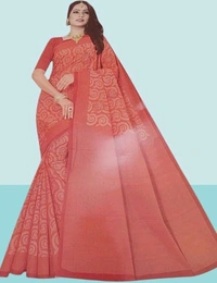 Grihlaxmi Annapurna Cpema Cotton Saree - Wild Watermelon