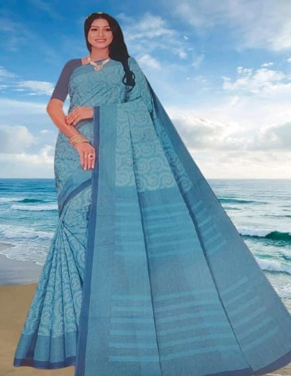 Grihlaxmi Annapurna Cpema Cotton Saree - Web Orange