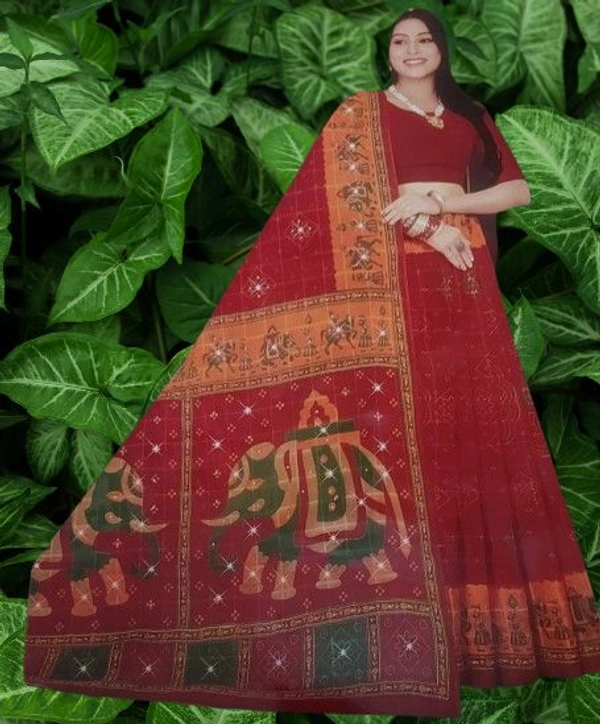 Grihlaxmi Cotton Annapurna Sahara Check Sharee - Wild Watermelon