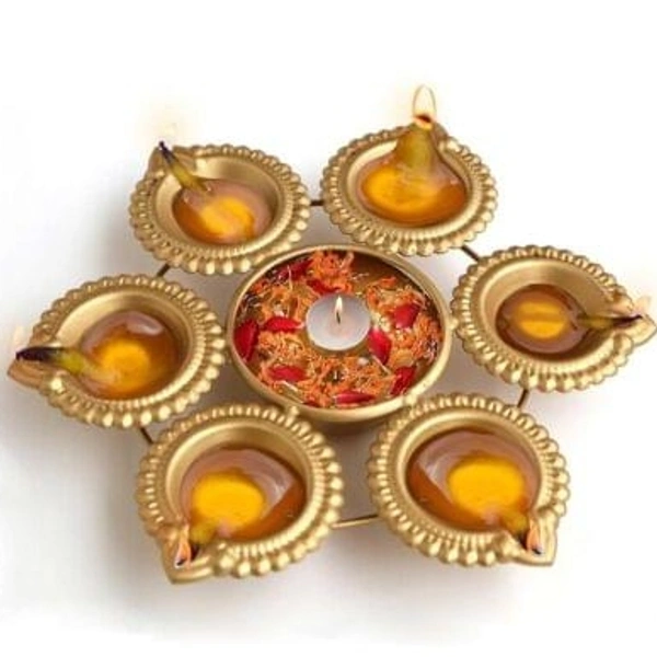 Diya Urli for home decor/Diwali Gift/ poojaSize 7 Inch 