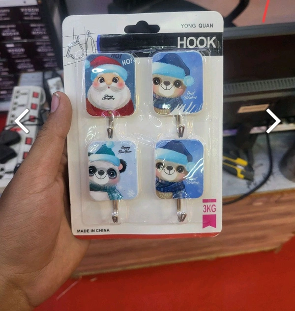 Self Adhesive Cute Hook(Pack Of 4)