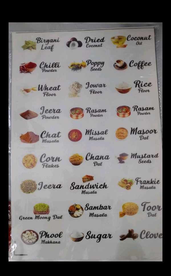 Transparent Spice Box Tebels(4 Sheet)