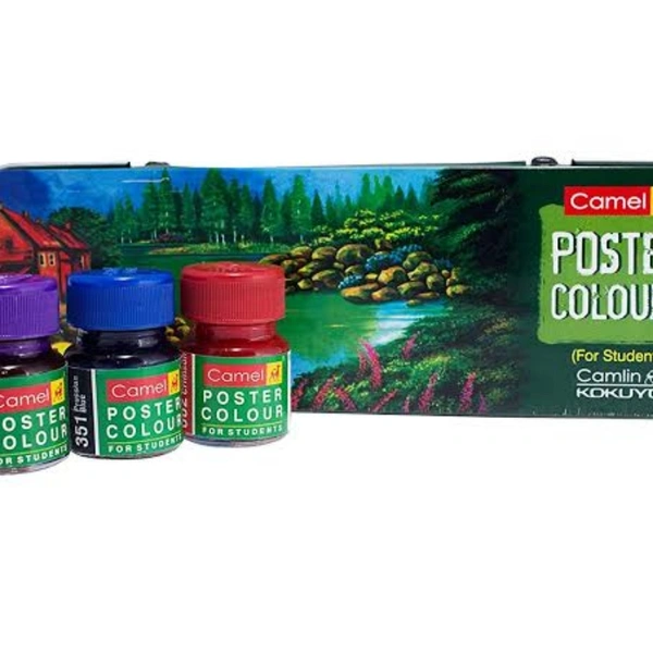 Camel Poster Colour-12 Shades - 12, 10ml X 12 bottles