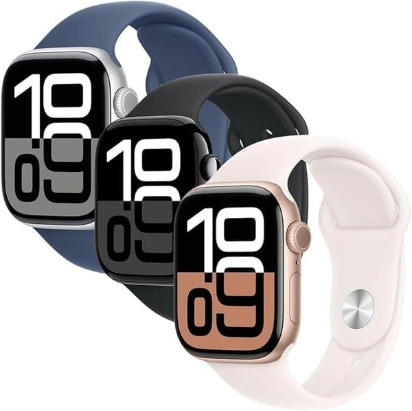 Series 10 Smartwatch with Logo Master copy ip68 waterproof with Dubble Strap (Gold, Series 10 Master copy with Milanese Loop)