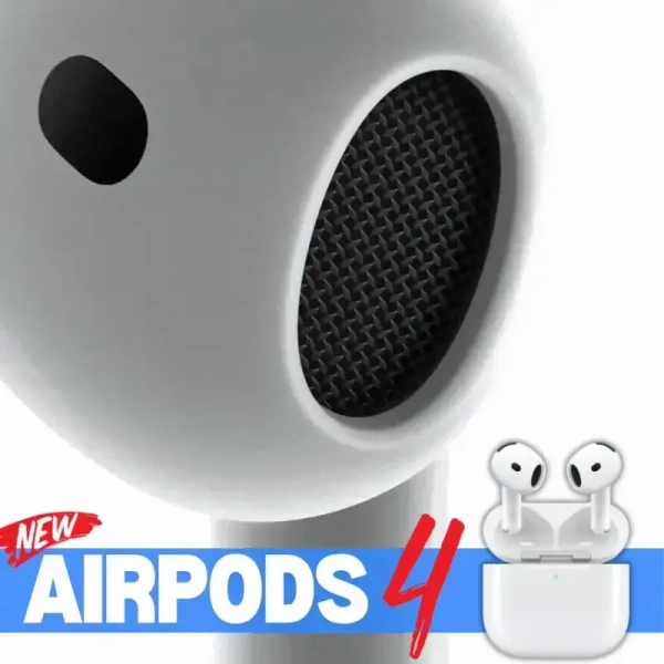 New Airpods 4 with Active Noise Cancellation | New Launch | Battery Life Up to 30 Hours | USB-C & Wireless Charging | Best Fitting Airpods Ever | Compatible with Apple and Android Devices - 1 Year
