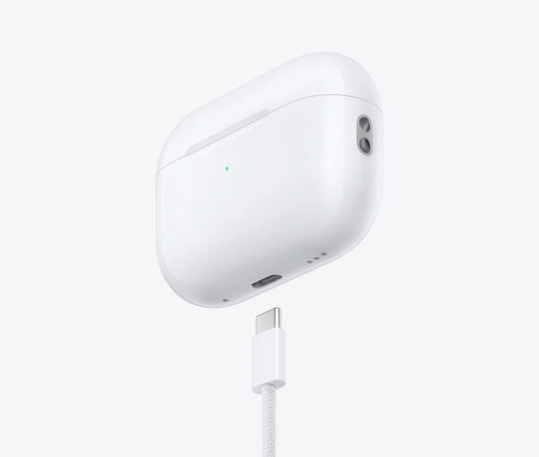 Airpods Pro 2nd Generation TWS Earphones, C-Type Charging Case, White, Bluetooth 5.3, Mic, Active Noise Cancellation(ANC)