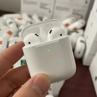 Airpods second generation With Charging Case | The All-New H1 Headphone Chip, Optical Sensors And Motion Accelerometers | Compatible with all android and apple IOS devices - White, 1 Year
