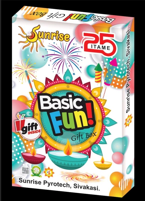 Sunrise Fireworks Basic Fun - 25 Items - White
