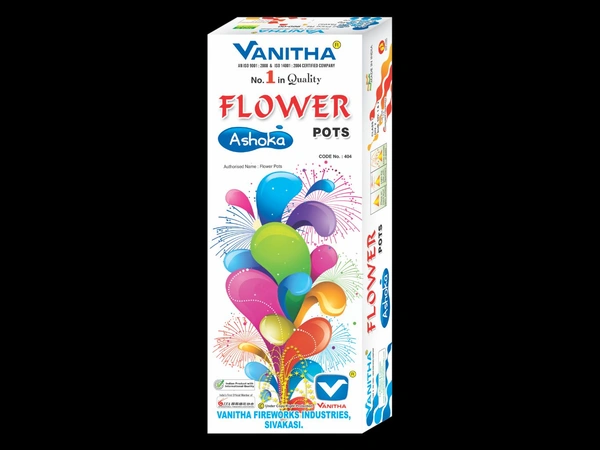 Vanitha Fireworks Flower Pots Asoka - White