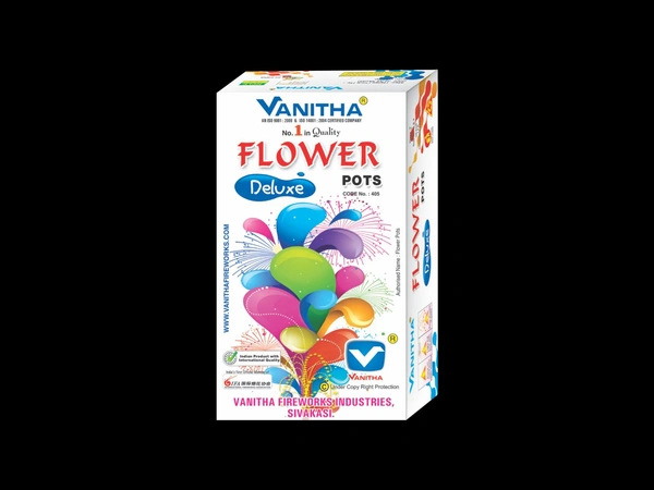 Vanitha Fireworks Flower Pots Deluxe - White