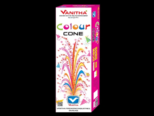 Vanitha Fireworks Colour Cone - Magenta / Fuchsia