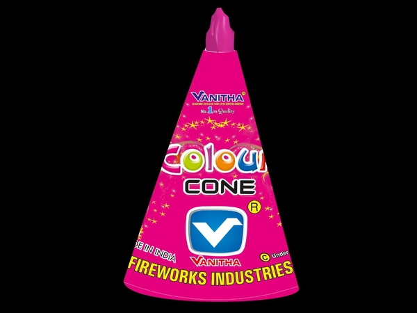 Vanitha Fireworks Colour Cone - Magenta / Fuchsia