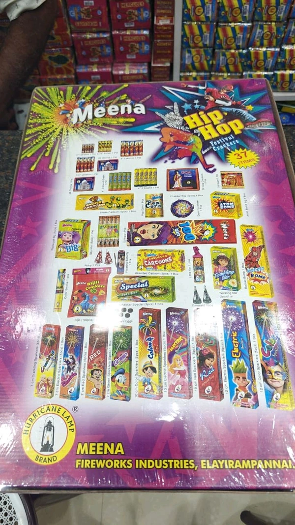 Meena Fireworks Industries Hip Hop - 37 Items - Purple