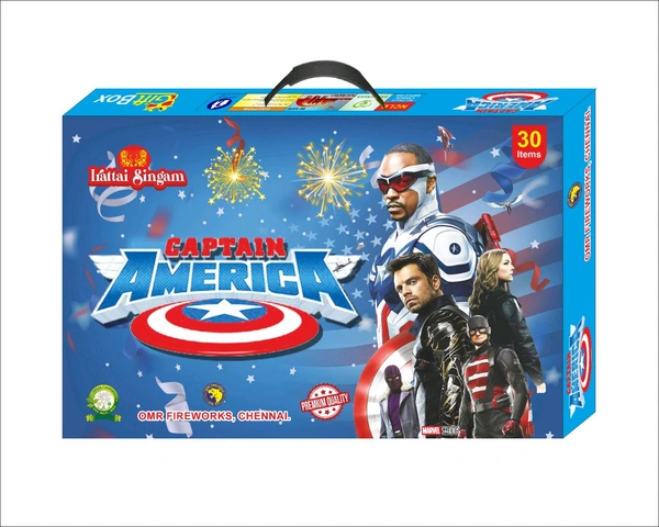 Irattai Singam Giftboxes Captain America - 30 Items - Cherry Pie