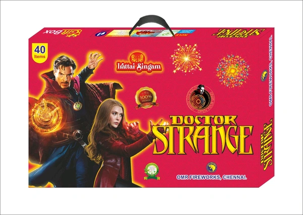 Irattai Singam Giftboxes  Doctor Strange - 40 Items - Red