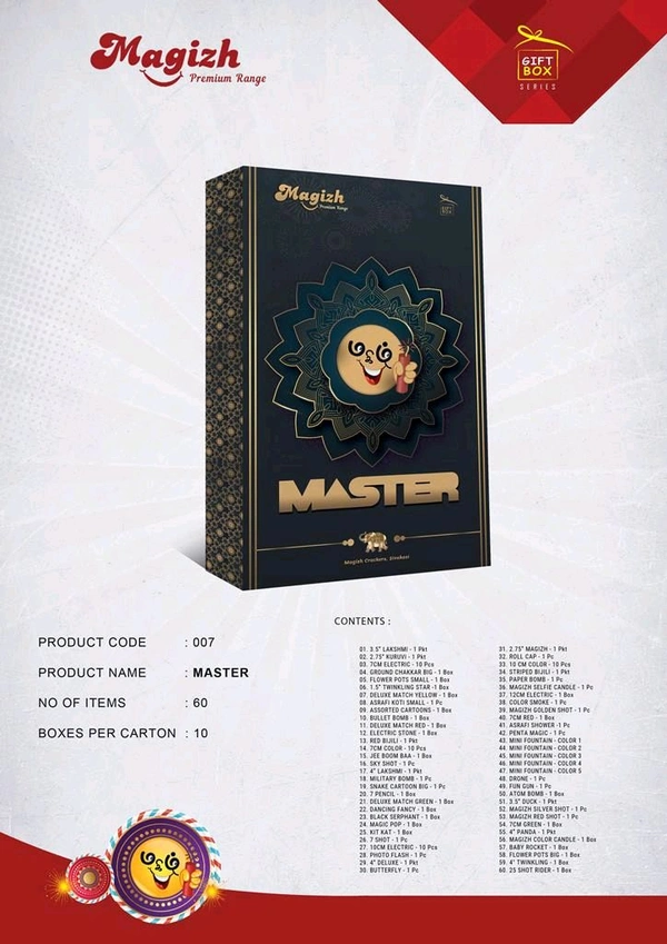 Magizh Crackers Giftboxes Master - 60 Items