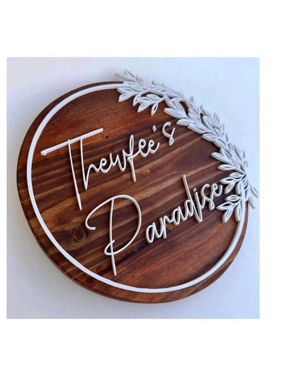 wooden sign board - Red, 12*18 Inch