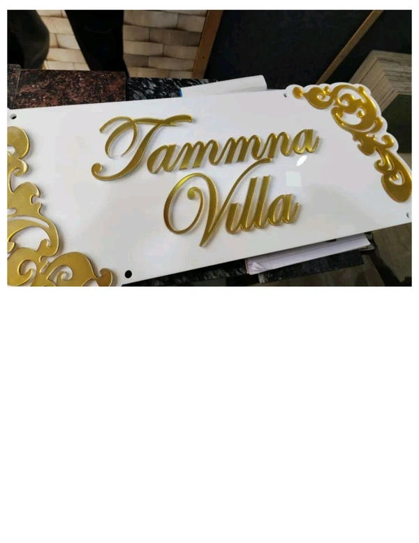 acrylic name plate - 12*12