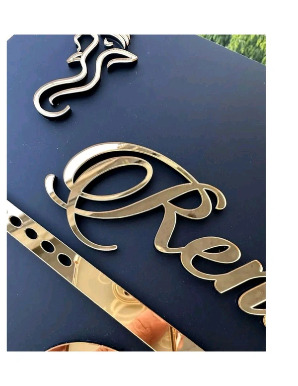 word name plate  - 12*12