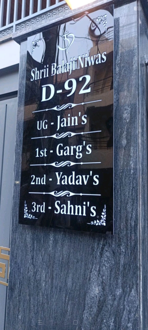 Led Name Plate 2*2.5 - Web Orange
