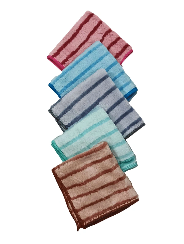 10 in x 10 in Hand Towels 12 Pieces with Assorted Colors