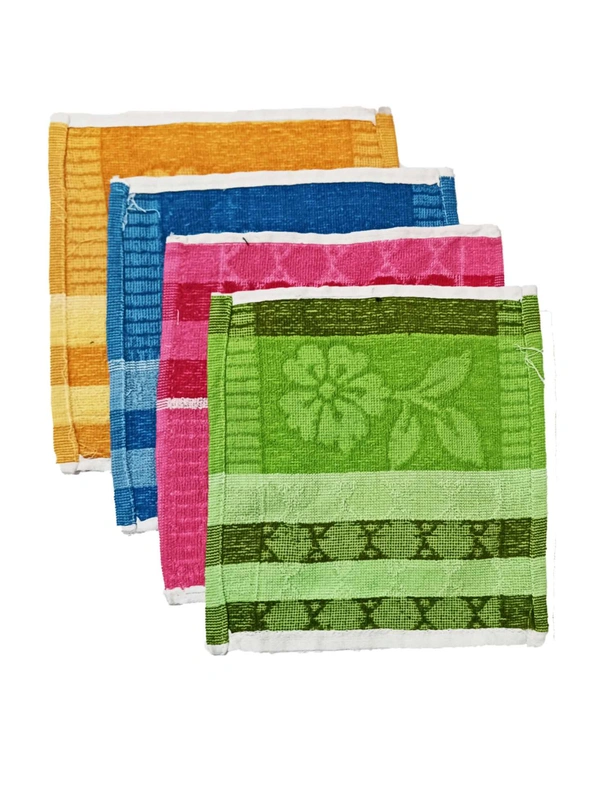 10 in x10 in Hand Towels 12 Pieces with Assorted Colors