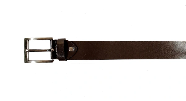 "MEN'S LEATHER BROWN COLOR KANTA BUCKLE BELT  SIZE-(LENGTH-OVER SIZE,WIDTH-35MM" - SIZE-(LENGTH-OVER SIZE,WIDTH-35MM, 6