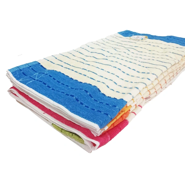 30 in x 60 in Bath Towels 6 Pieces with Assorted Colors - 30*60 cm, 6
