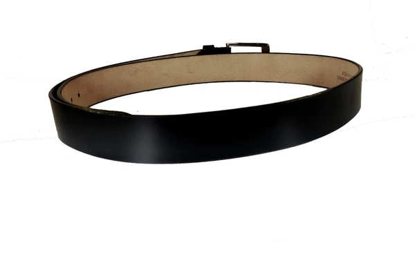 "MEN'S LEATHER BLACK COLOR KANTA BUCKLE BELT  SIZE-(LENGTH-OVER SIZE,WIDTH-35MM" - SIZE-(LENGTH-OVER SIZE,WIDTH-35MM, 6