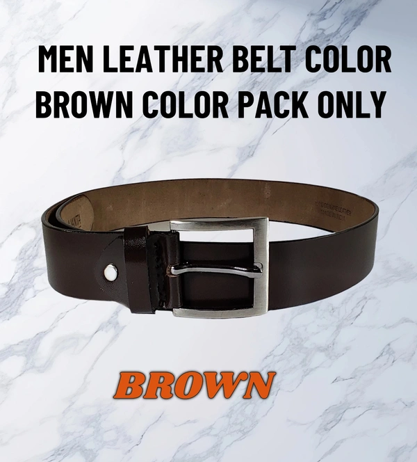 "MEN'S LEATHER BROWN COLOR KANTA BUCKLE BELT  SIZE-(LENGTH-OVER SIZE,WIDTH-35MM"