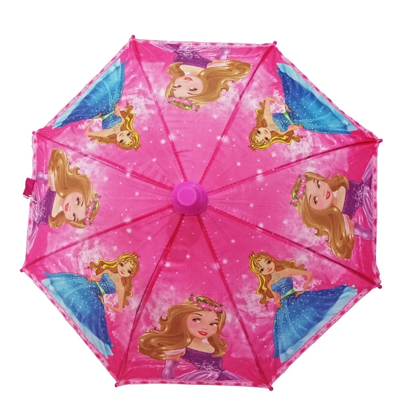 POLYSTER  MIX COLOR MULTI CARTOON PRINTED WITH CUP KIDS UMBRELLA SIZE 19 INCHES  - FREE, 6