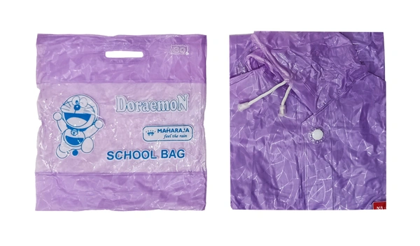 KIDS RAINCOAT WITH ASSORTED COLORS SIZE-27,30,33,36,39,42 - FREE, 6