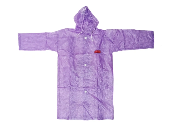 KIDS RAINCOAT WITH ASSORTED COLORS SIZE-27,30,33,36,39,42 - FREE, 6