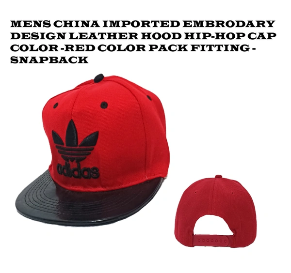 Mens China Imported Embrodary Design Leather Hood Adidas Logo Hip-Hop Cap Mix Color -Snapback Fitting - 12