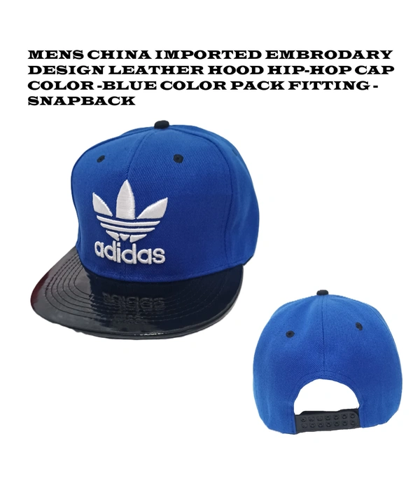 Mens China Imported Embrodary Design Leather Hood Adidas Logo Hip-Hop Cap Mix Color -Snapback Fitting - 12