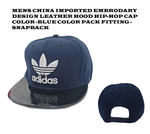 Mens China Imported Embrodary Design Leather Hood Adidas Logo Hip-Hop Cap Mix Color -Snapback Fitting - 12