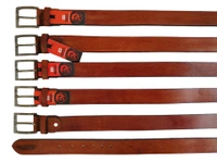 40 MM BRANDED MENS GENUNINE LEATHER TAN COLOR BELT SIZE--42-52(6 SIZE) - MIX, 06