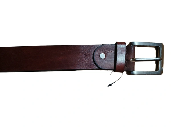 40 MM BRANDED MENS GENUNINE LEATHER BROWN COLOR BELT SIZE--42-52(6 SIZE) - MIX, 06