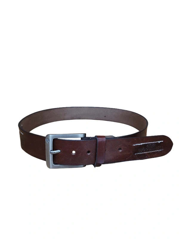 40 MM BRANDED MENS GENUNINE LEATHER BROWN COLOR BELT SIZE--42-52(6 SIZE) - MIX, 06