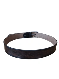 40 MM BRANDED MENS GENUNINE LEATHER HAND PAINTED BLACK COLOR BELT SIZE--42-52(6 SIZE) - MIX, 06
