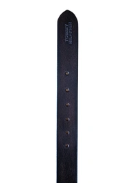 40 MM BRANDED MENS GENUNINE LEATHER HAND PAINTED BLACK COLOR BELT SIZE--42-52(6 SIZE) - MIX, 06