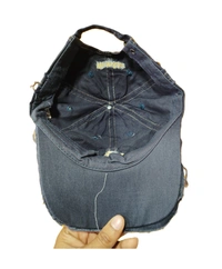 MEN'S EMBROIDERED COTTON MATERIAL MULTI COLOR STYLISH CAP CLOSURE TYPE METAL BUCKLE  - FREE SIZE, 6