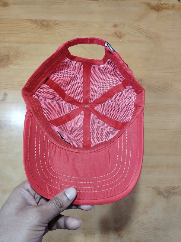 MEN'S EMBROIDERED PARASUITE MATERIAL MULTI COLOR STYLISH CAP CLOSURE TYPE -METAL BUCKLE  - FREE SIZE, 6